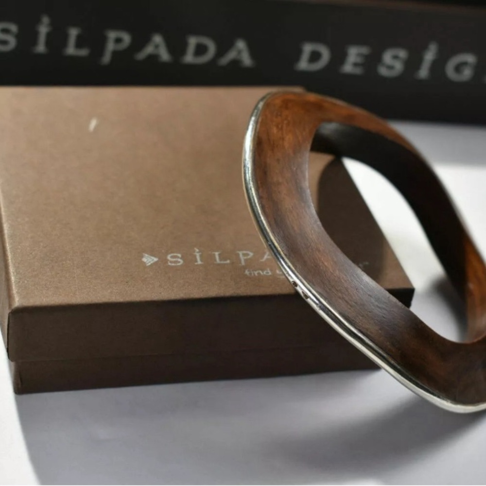 Silpada Wavy Rosewood and Sterling Silver bracelet - Picture 4 of 4